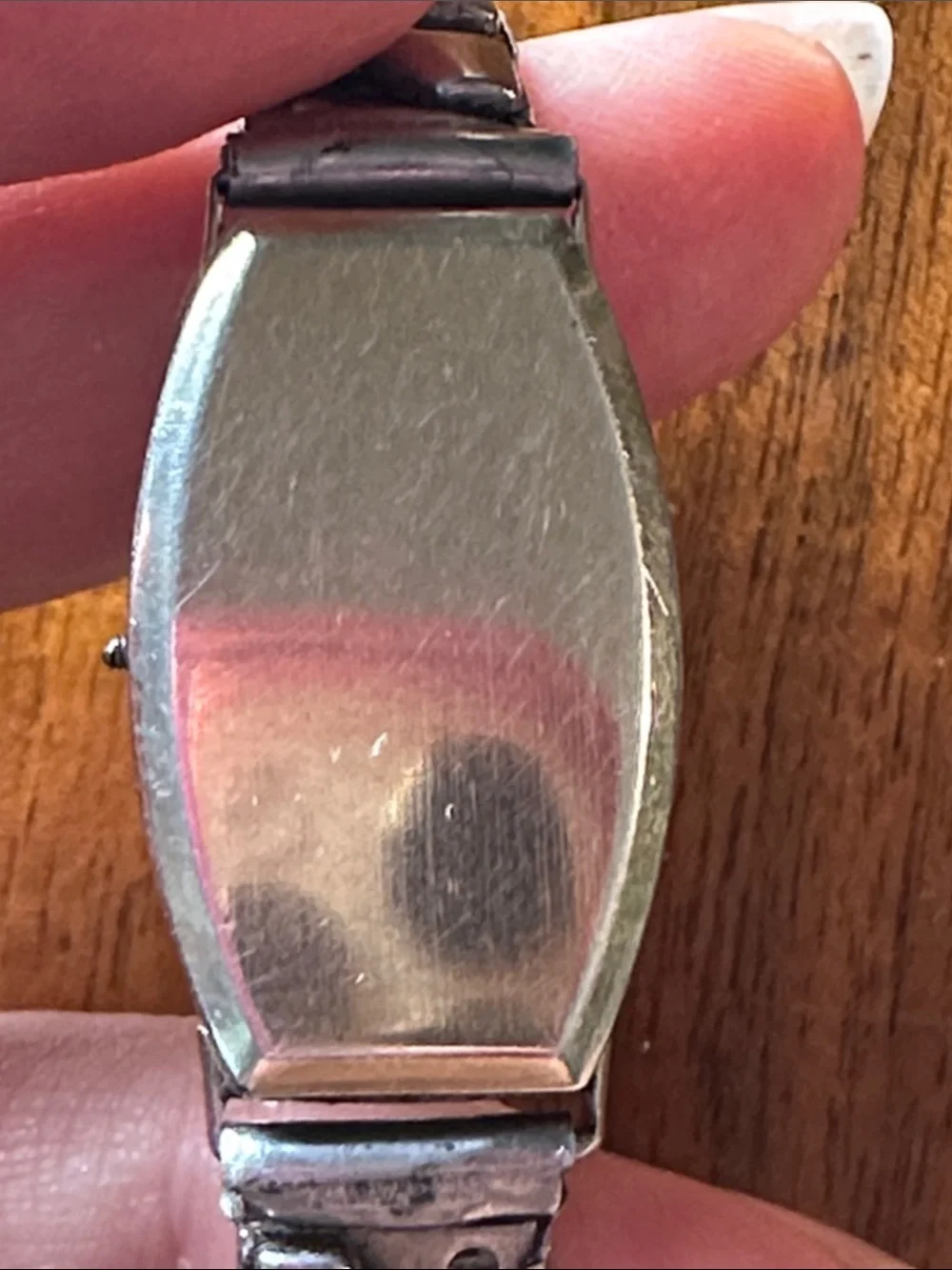 Antique 1928‎ Hamilton Art Deco 14 k White Gold Watch for parts or repair